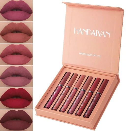 HANDAIYAN Lipstick Set – Waterproof, Long-Lasting & Matte