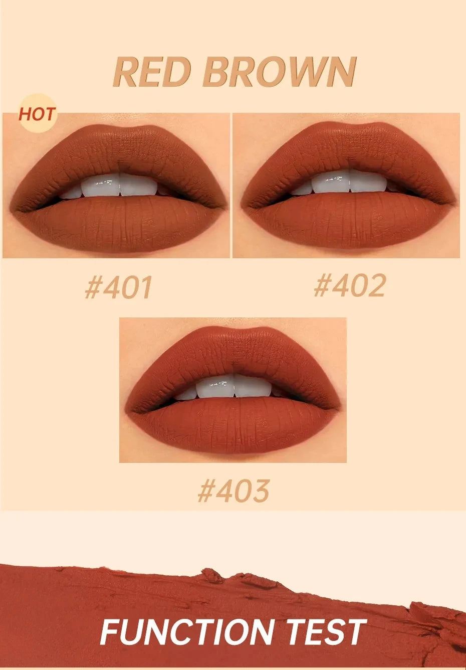 FOCALLURE 16-Color Matte Lipstick – Waterproof, High Pigment