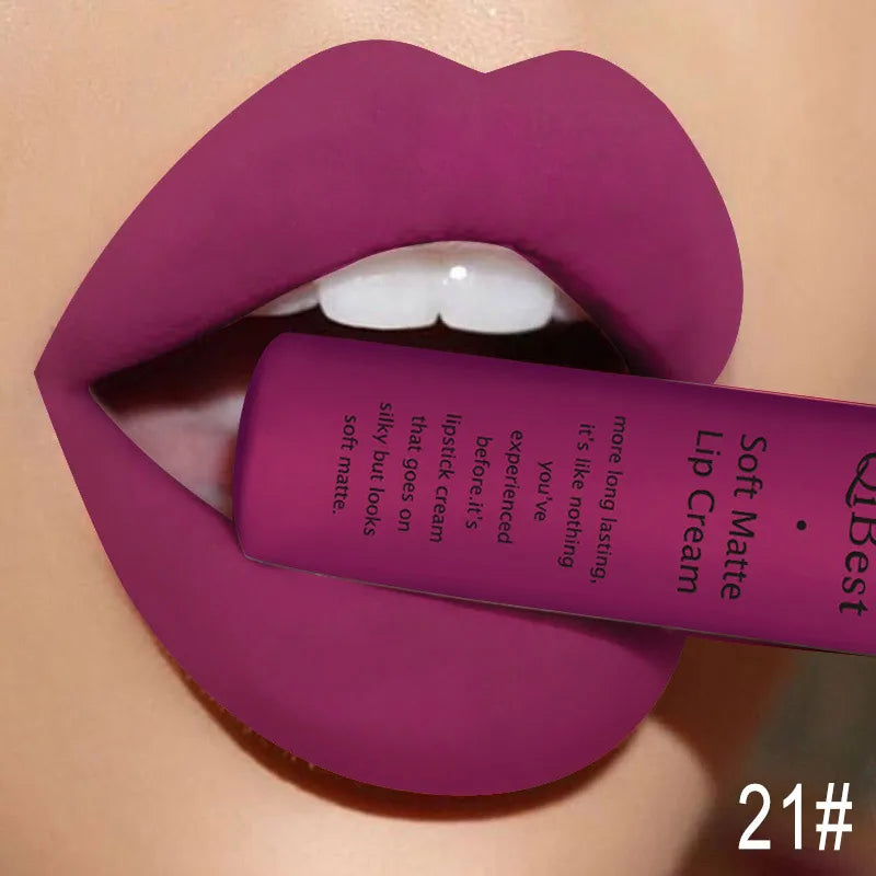 Hot Velvet Matte Nude Lip Gloss – Long-Lasting & Waterproof