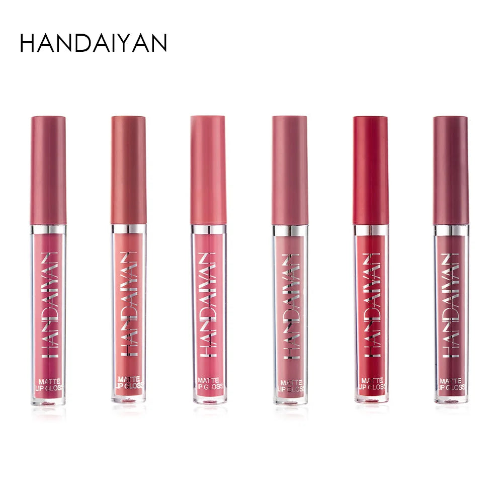 HANDAIYAN 6-Piece Lipstick Set – Waterproof & Long-Lasting Matte