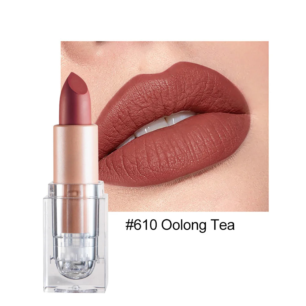 HANDAIYAN Matte Nude Lipstick – Velvet, Long-Lasting & Waterproof
