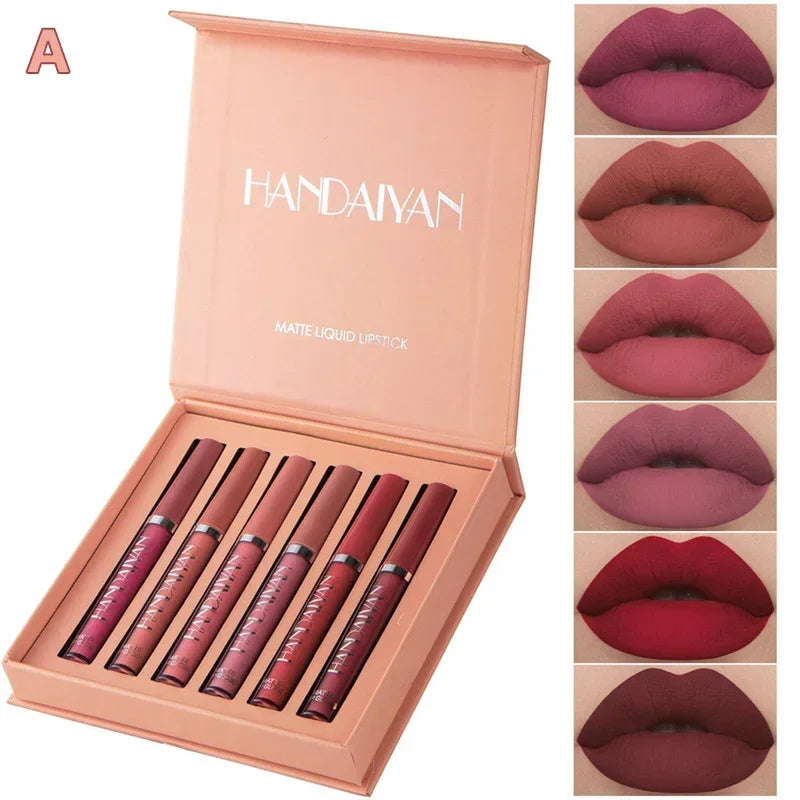 HANDAIYAN Lipstick Set – Waterproof, Long-Lasting & Matte