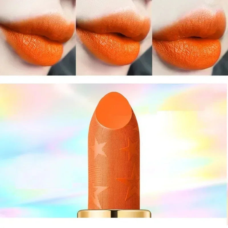 Orange Matte Lipstick – Silky Smooth & Long-Lasting