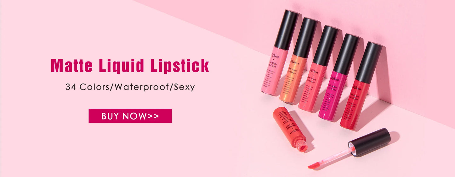 NICEFACE Hot Color Lip Gloss – Waterproof Matte & Long-Lasting