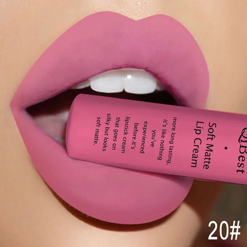 Hot Velvet Matte Nude Lip Gloss – Long-Lasting & Waterproof