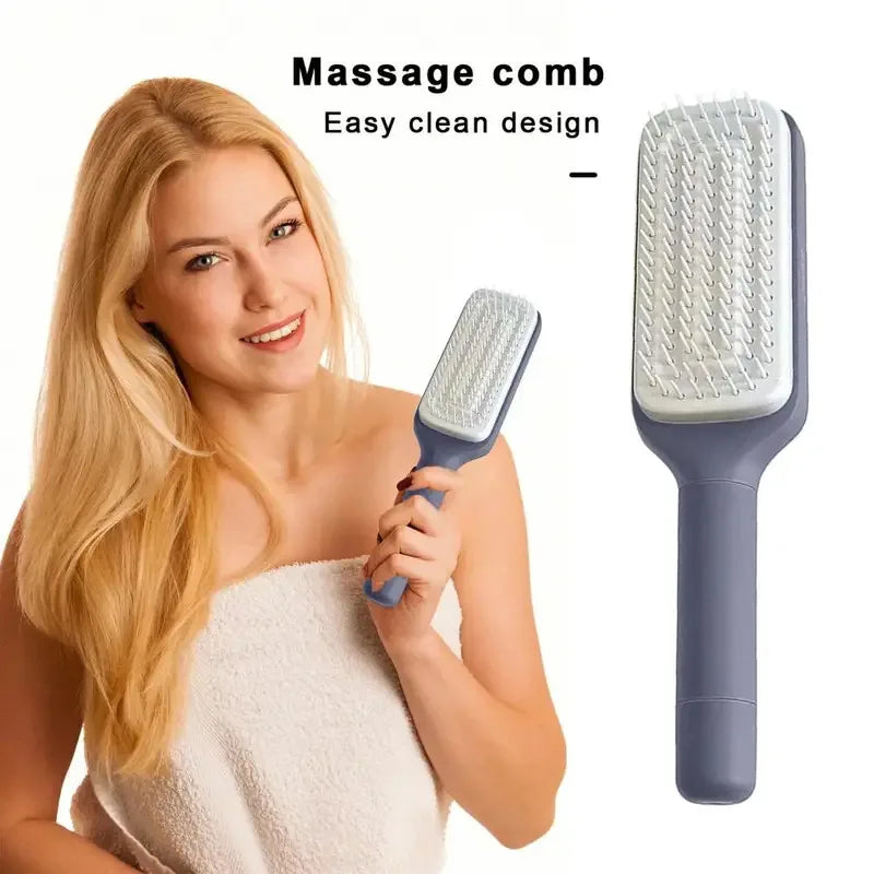 Long Handle Rotating Hair Comb