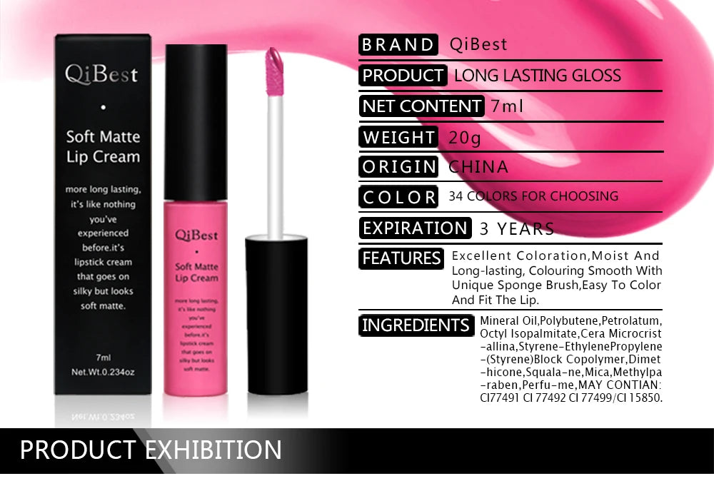 Hot Velvet Matte Nude Lip Gloss – Long-Lasting & Waterproof