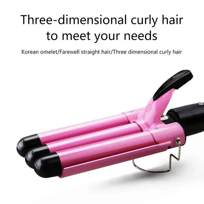Professional triple curling iron