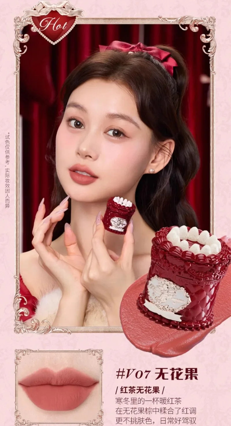 Flowerknows Strawberry Cupid Lipstick – Matte Velvet Lip Gloss