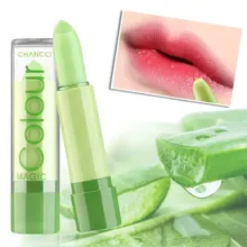 Waterproof tinted lipstick and lip balm
