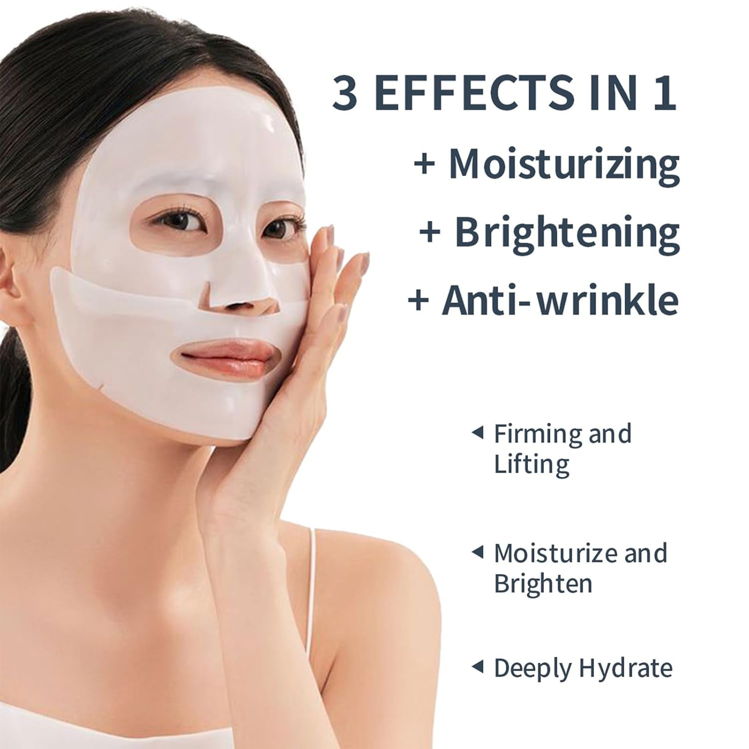 Collagen Face Mask, 5 Pack Deep Collagen Overnight Mask, Collagen Face Mask Deep Collagen anti Wrinkle Lifting Mask, Overnight Face Mask for Elasticity, Firming and Moisturizing - 1 Fl.Oz X 5Ea