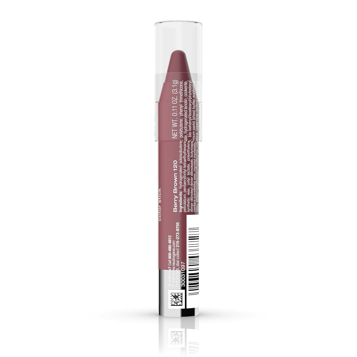 Moisture Smooth Color Stick for Lips, Moisturizing and Conditioning Lipstick with a Balm-Like Formula, Nourishing Shea Butter and Fruit Extracts, 120 Berry Brown.011 Oz (Pack of 1)