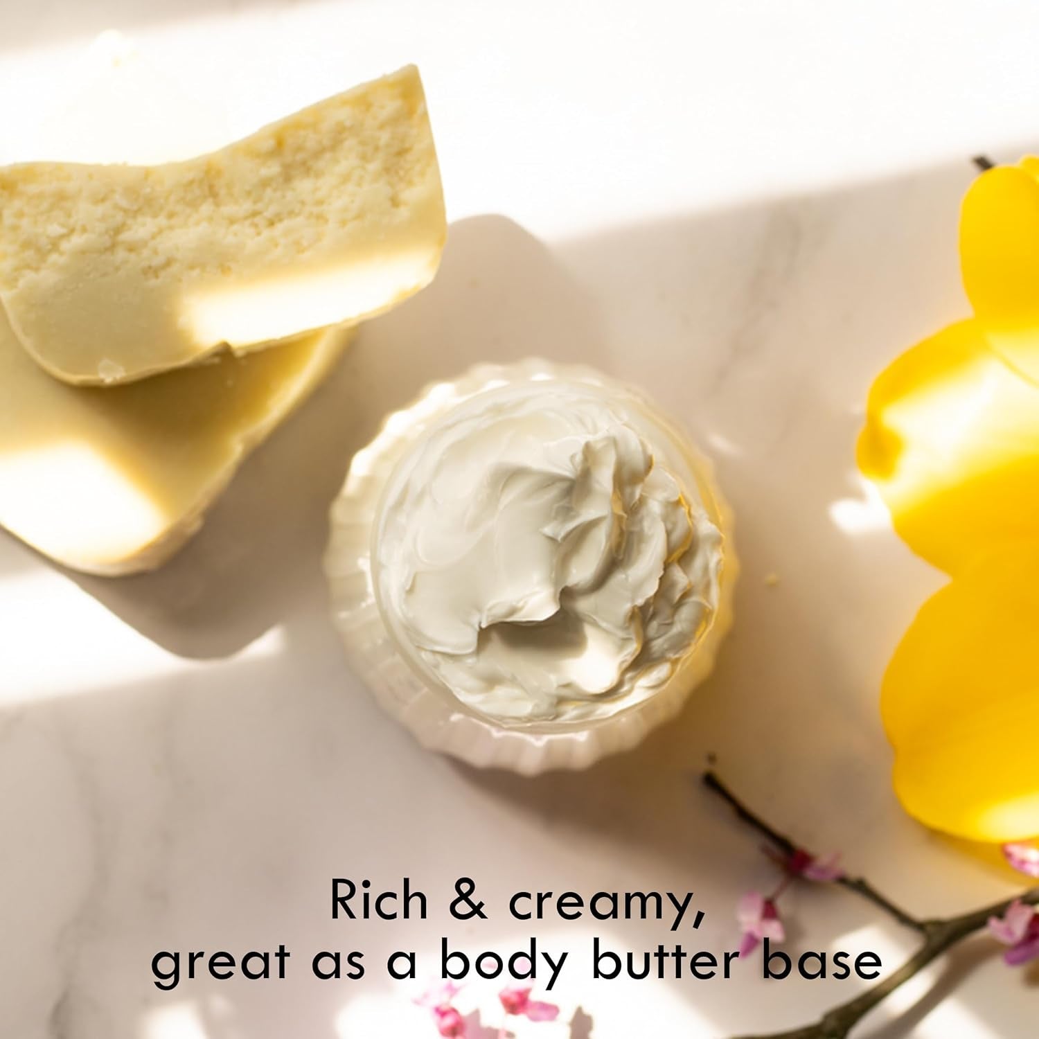 Raw Shea Butter - 100% Pure African Shea Butter for Hair and Body | Unrefined Moisturizer for Extremely Dry Skin, DIY Lip Balm, Body Butter, Lotion, and Soap 1Lb Bar